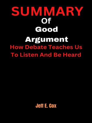 cover image of SUMMARY OF Good Argument